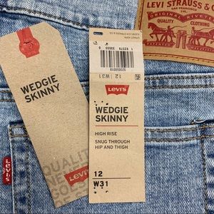 Levi’s  RARE 501’s High Rise Wedgie Skinny Jeans